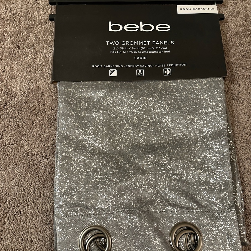 NEW - Bebe - Two Grommet Panels - Room Darkening